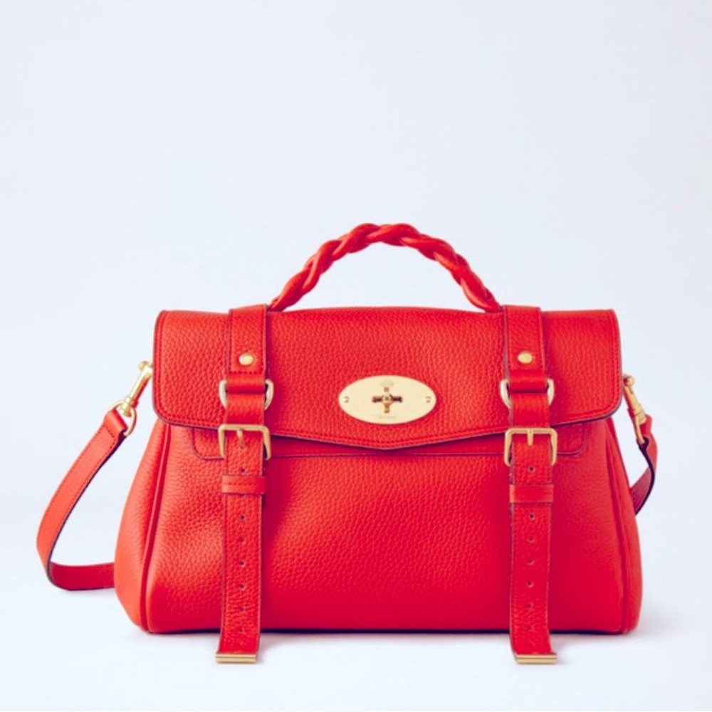 Mulberry Alexa Poppy Red Shrunken Calf